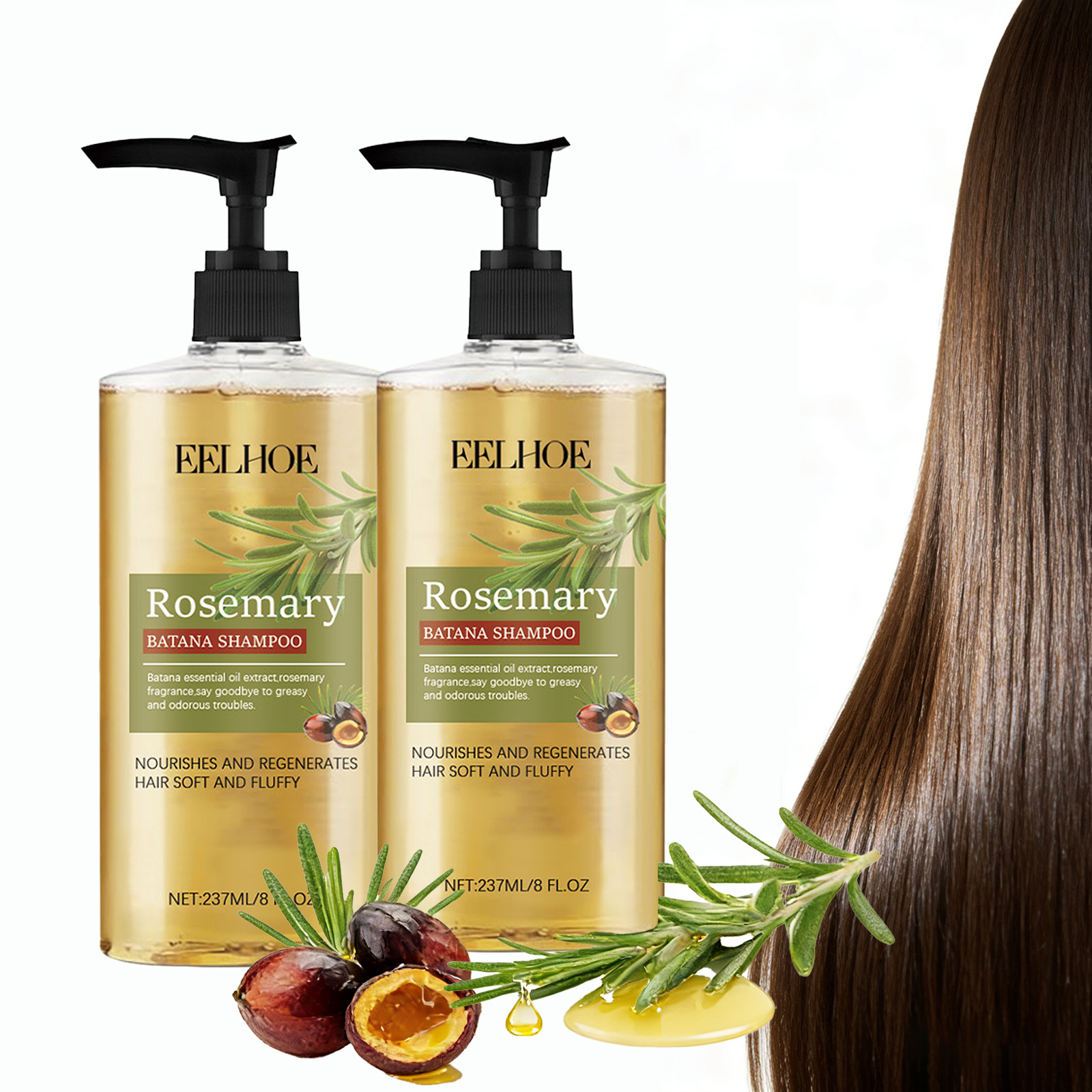 Rosemary Hair Oil - Batana Rosemary Essential Oil Shampoo Hair