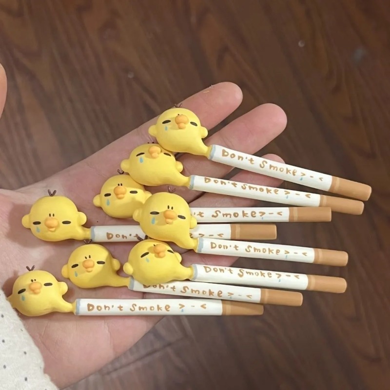 Hair Care Vegan - Crying Chick Hair Clips Cartoon Cigarette