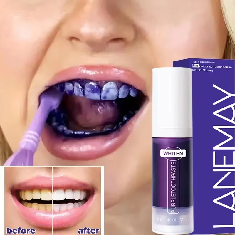 Purple Toning Shampoo - V34 Purple Teeth Whitening Toothpaste Remove