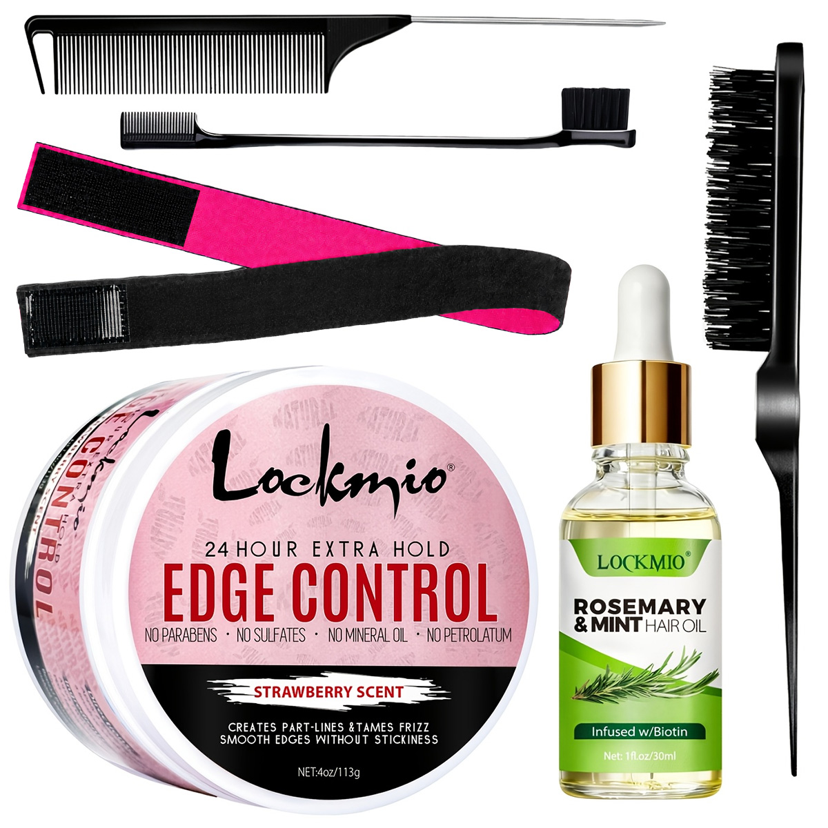 Rosemary Hair Oil - Edge Control Gel,Rosemary & Mint Oil
