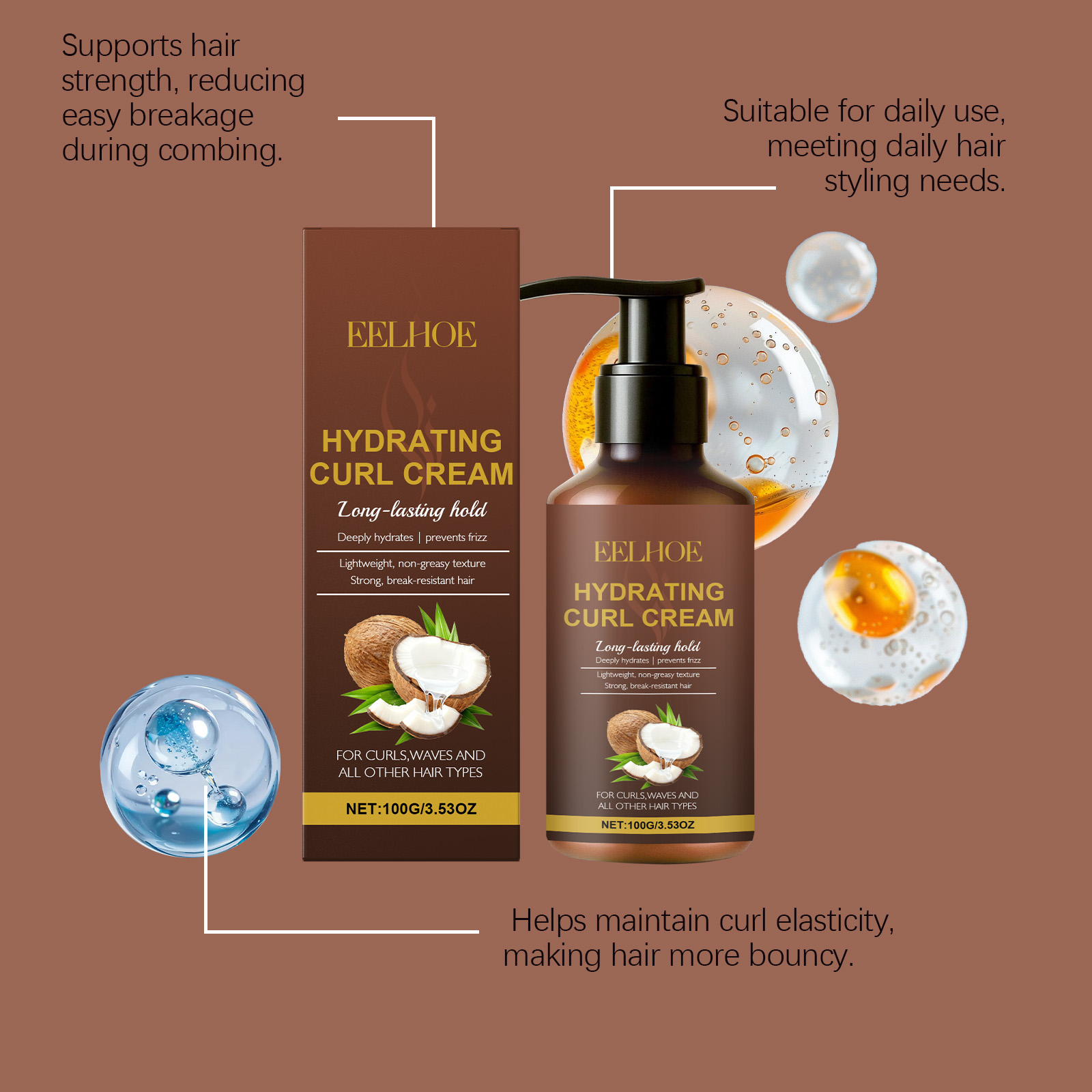 Curl Styling Cream for Wavy an - огляд і ціна Hair Care Natur
