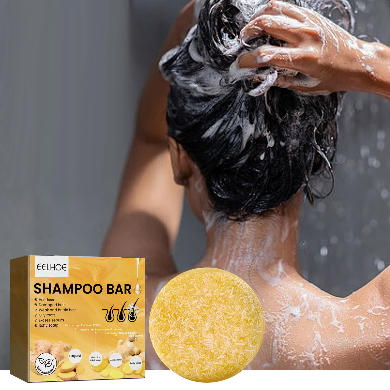 Natural Ginger Hair Shampoo Ba - огляд і ціна Hair Care Natur