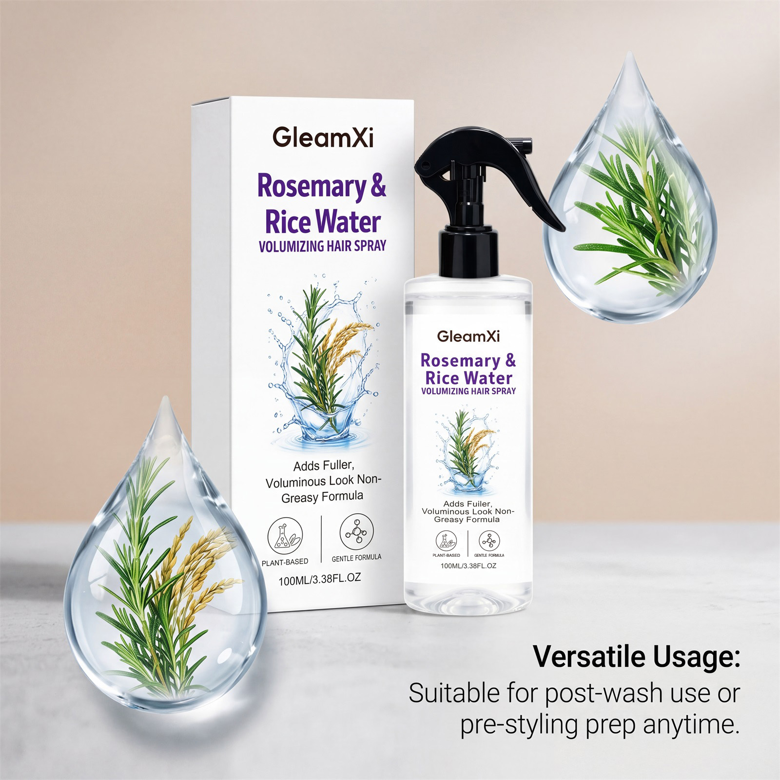 Rice Water Hair Volumizing Spr - огляд і ціна Hair Care With Rice Water