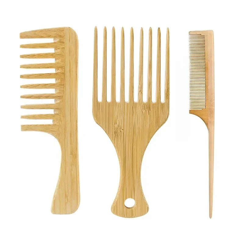 1Pcs Natural Bamboo Wooden Hai - огляд і ціна Bamboo Hair Brush