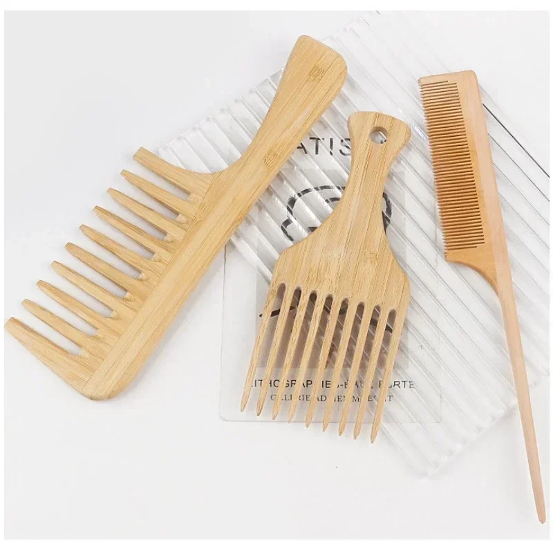 1Pcs Natural Bamboo Wooden Hai - огляд і ціна Bamboo Hair Brush