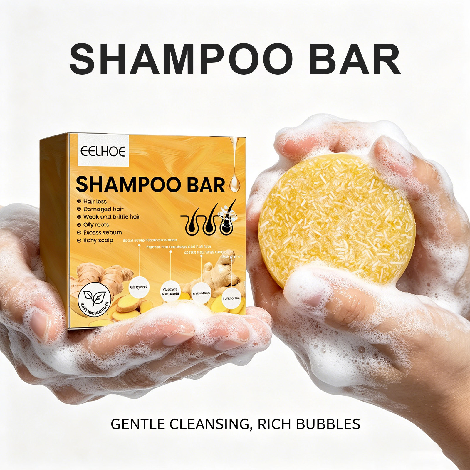1Pcs Shampoo Bar Ginger Hair C - огляд і ціна Hair Care Pantene
