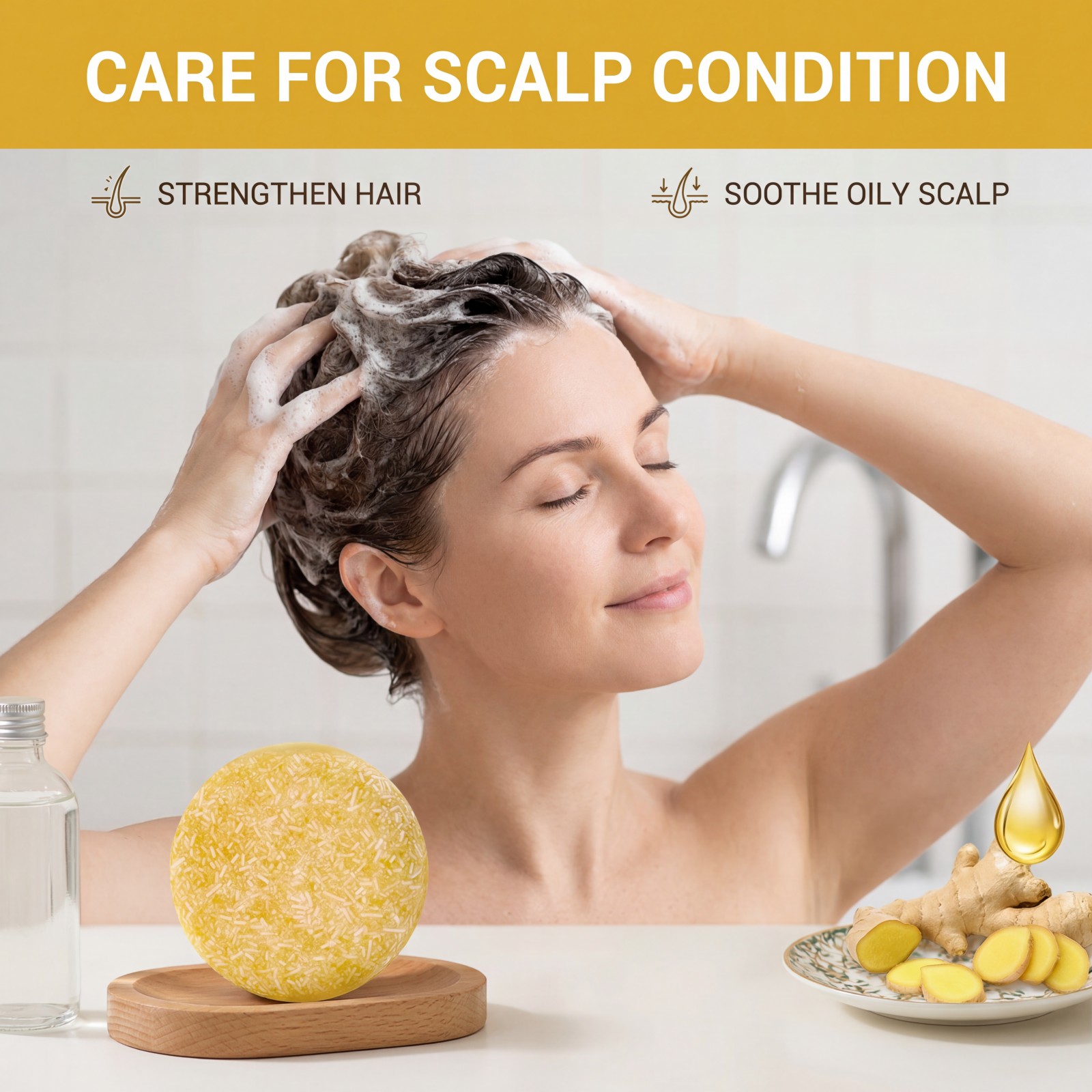 1Pcs Shampoo Bar Ginger Hair C - огляд і ціна Hair Care Pantene
