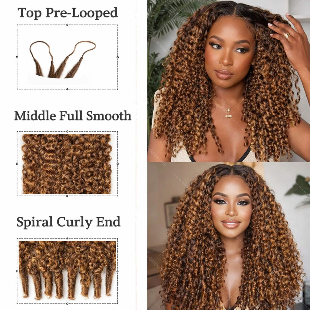 P427 Highlight Burmese Curly F - огляд і ціна Crochet Braiding Hair