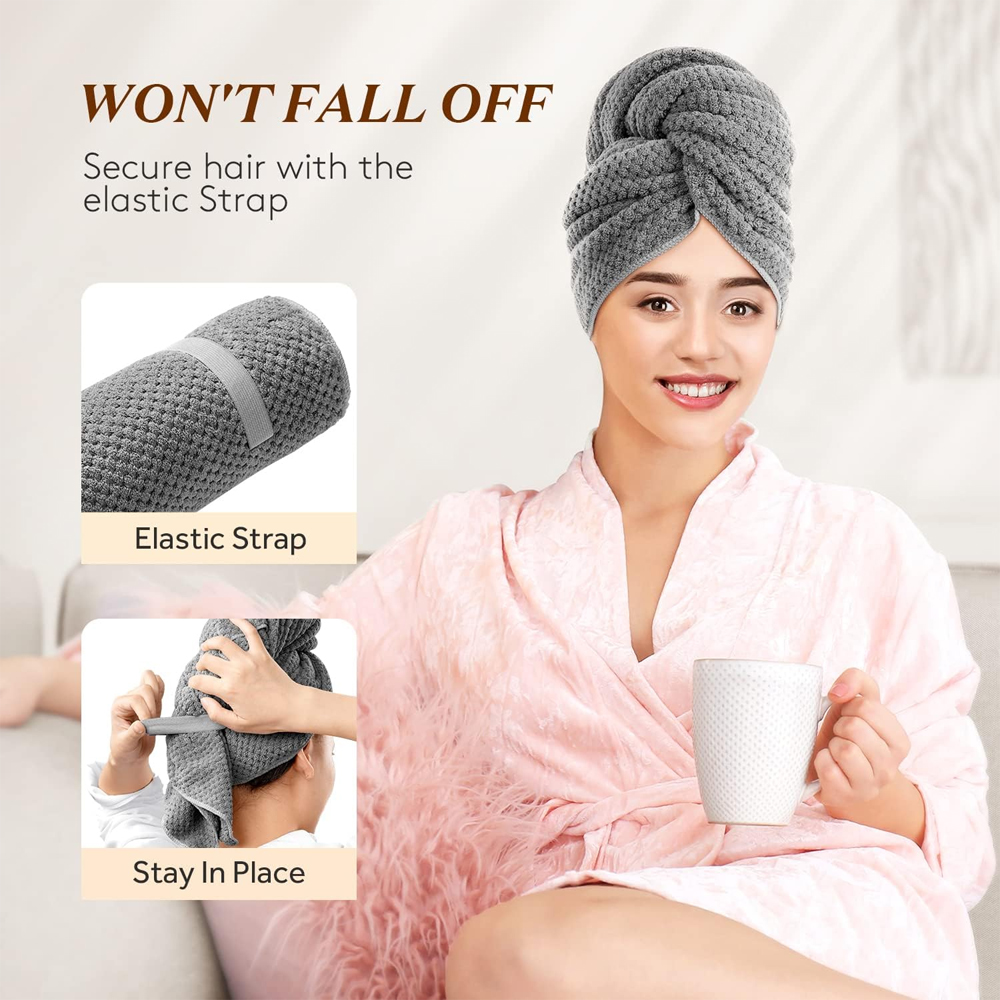 Microfiber Hair Towel Extra La - огляд і ціна Hair Turban Towel