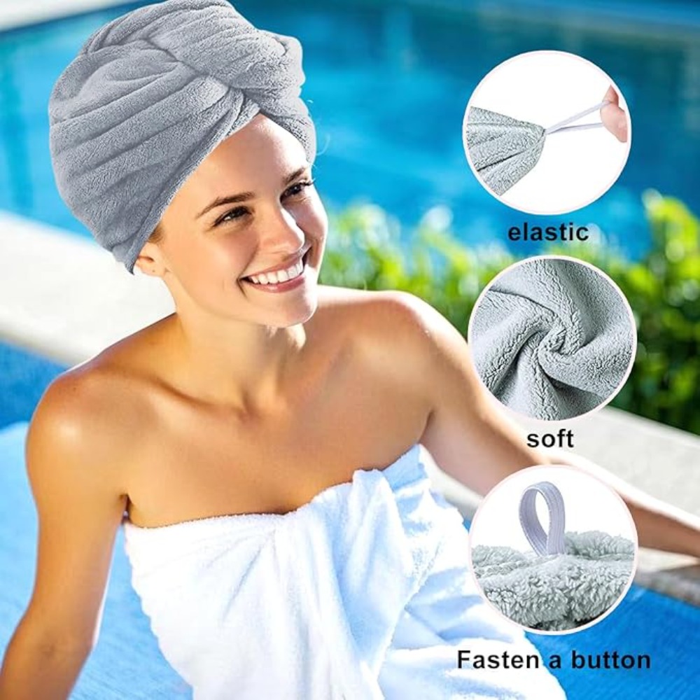 Quick Dry Hair Towel Wrap Anti - огляд і ціна Hair Turban Towel