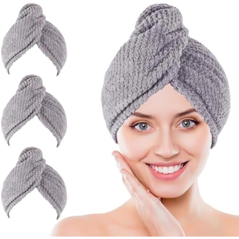 Super Absorbent Fast Drying Ha - огляд і ціна Hair Turban Towel
