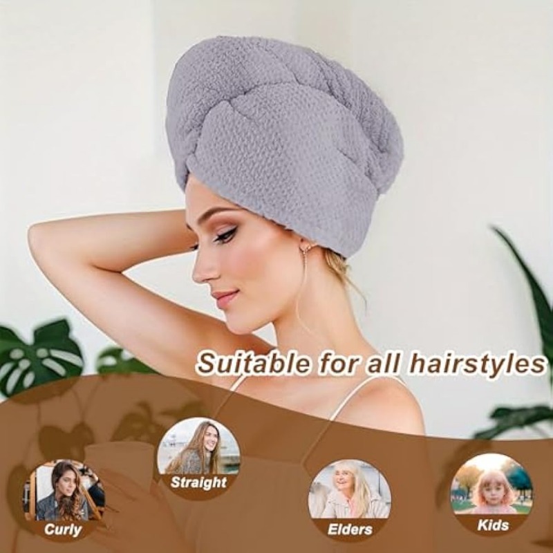 Super Absorbent Fast Drying Ha - огляд і ціна Hair Turban Towel