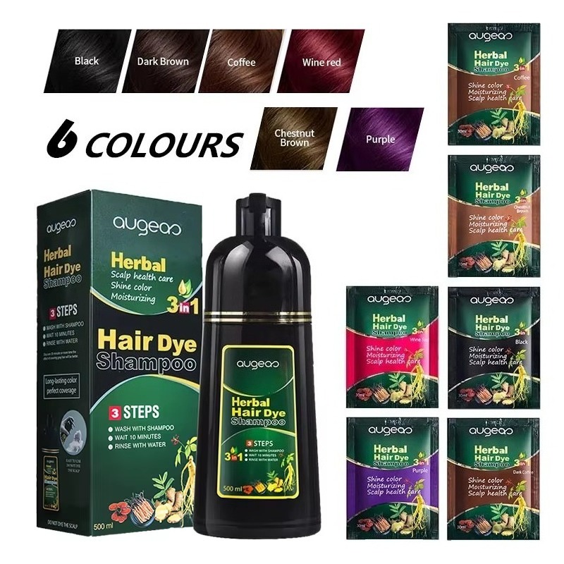 Herbal Natural Plant Hair Dye  - огляд і ціна Purple Toning Shampoo