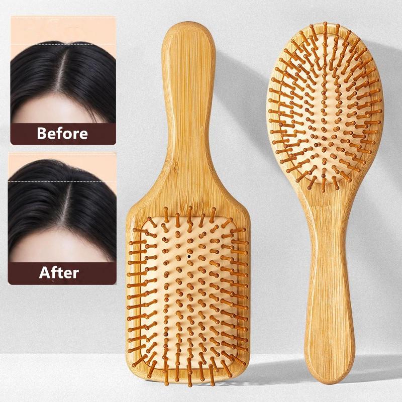 {MAX-66} Natural Bamboo Paddle - огляд і ціна Bamboo Hair Brush