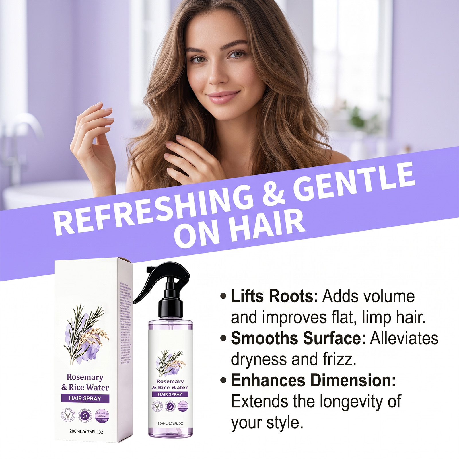 Rosemary Rice Water Hair Mist  - огляд і ціна Hair Care With Rice Water
