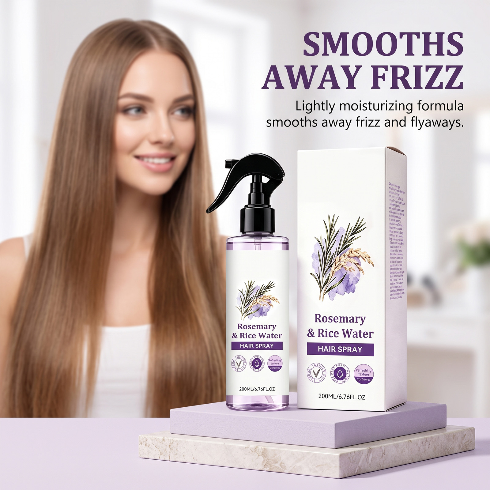 Rosemary Rice Water Hair Mist  - огляд і ціна Hair Care With Rice Water