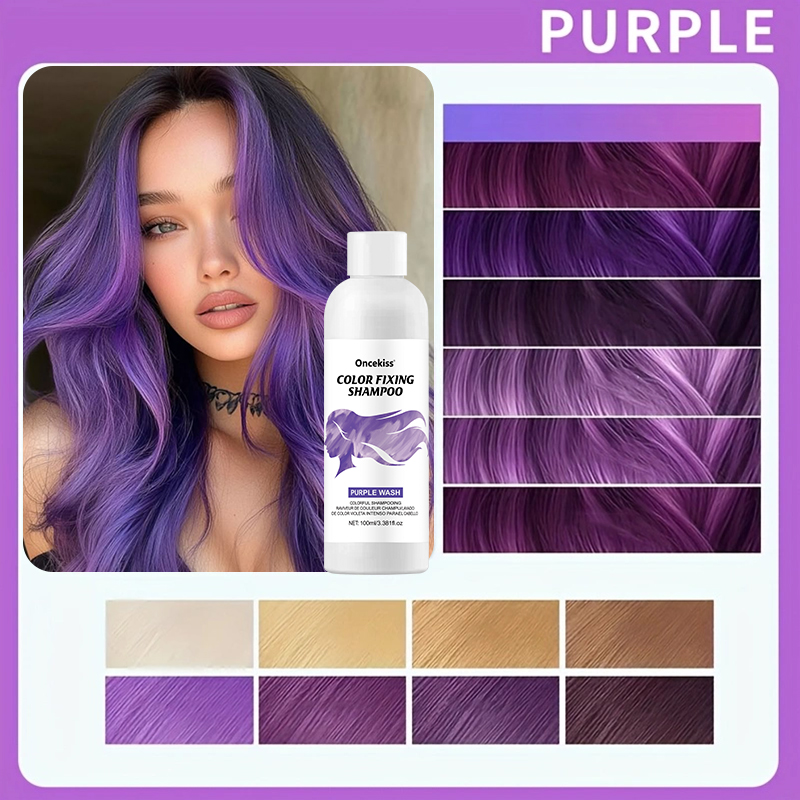 Hair Dye Shampoo,Colorful Colo - огляд і ціна Purple Toning Shampoo