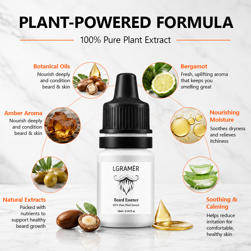 Men's Beard Growth Serum Nouri - огляд і ціна Hair Care Natur