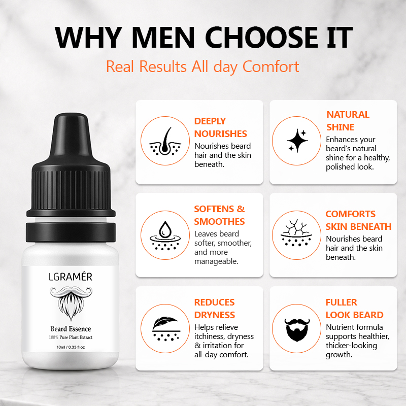 Men's Beard Growth Serum Nouri - огляд і ціна Hair Care Natur