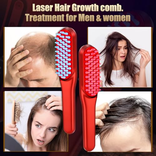 Laser Hair Growth Comb, Red Li - огляд і ціна Hair Care Vegan
