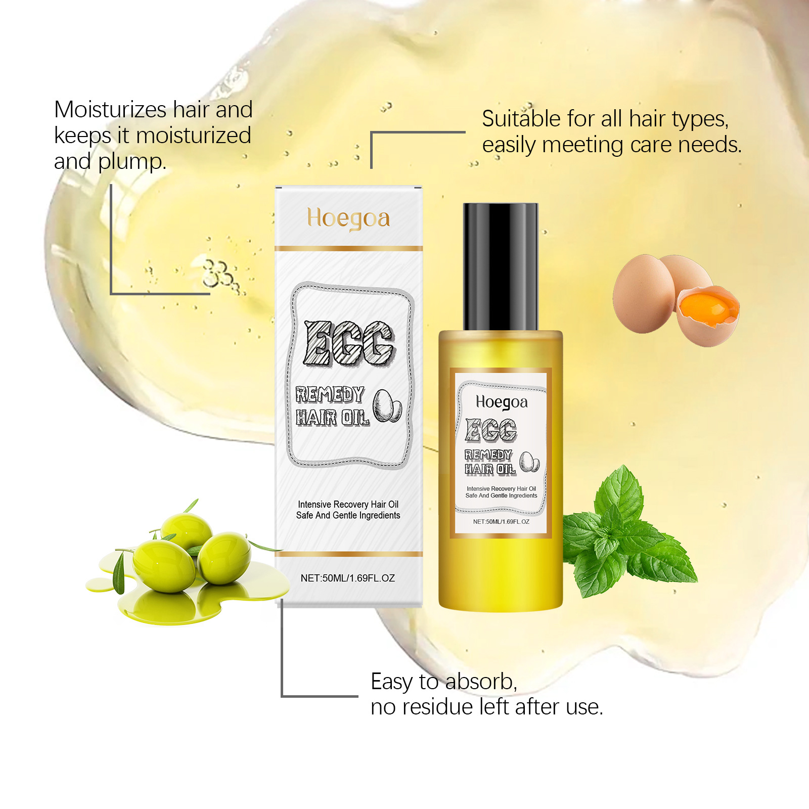 Egg Remedy Hair Oil Restore So - огляд і ціна Hair Care Natur