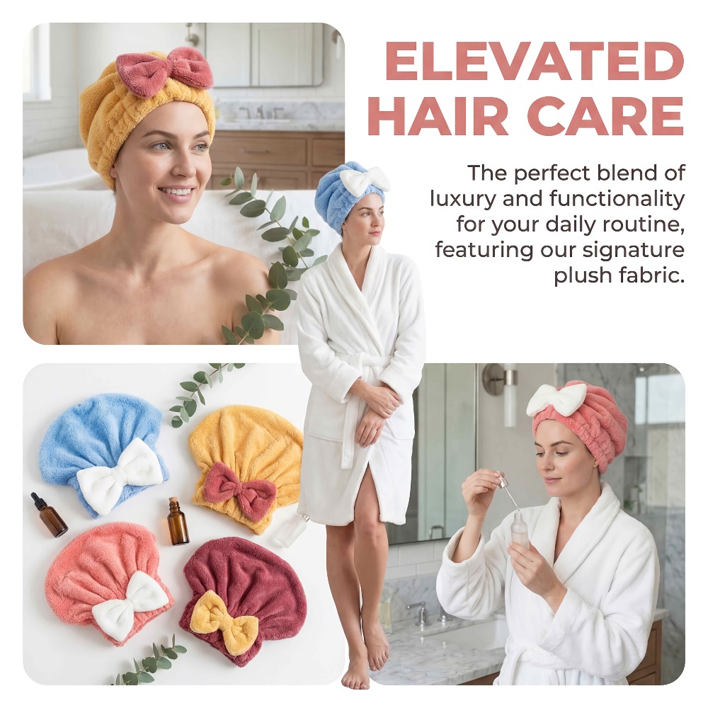 Microfiber Hair Drying Cap, Qu - огляд і ціна Hair Turban Towel