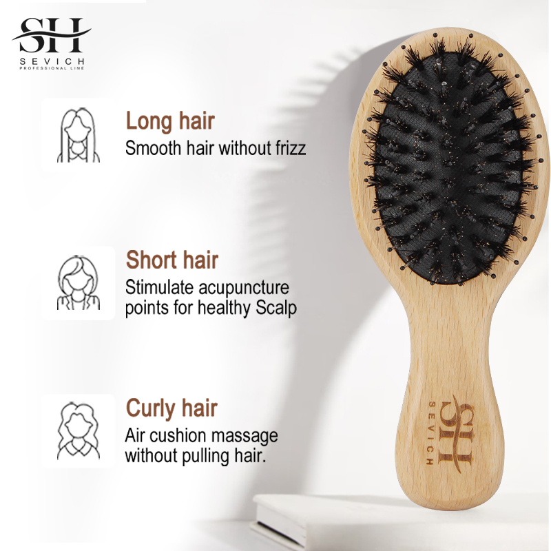 Natural Boar Bristle Hair Fluf - огляд і ціна Hair Care Natur