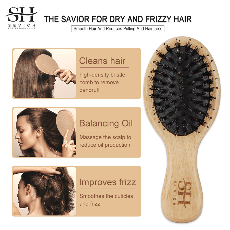 Natural Boar Bristle Hair Fluf - огляд і ціна Hair Care Natur