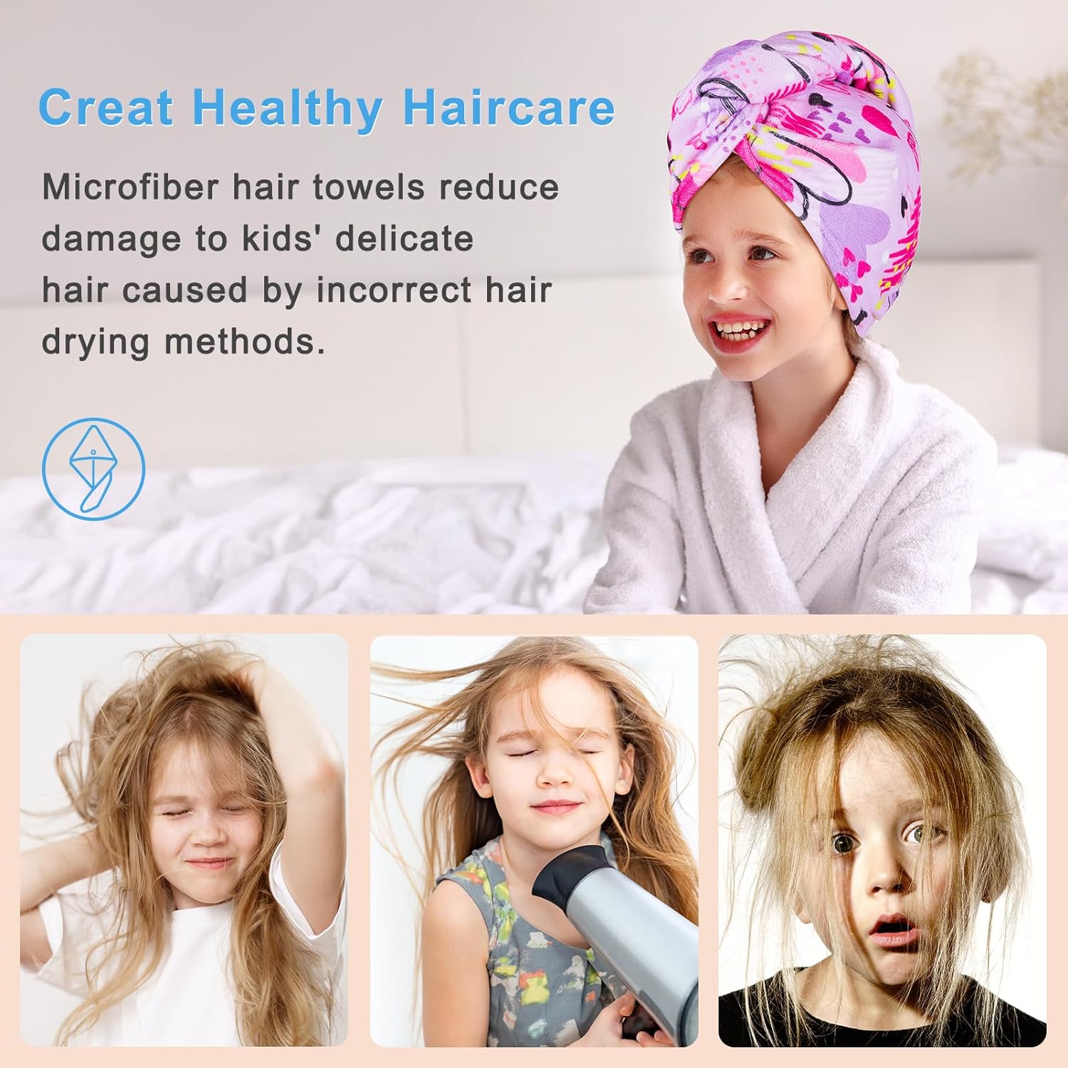 1 Pc Water-Absorbing Quick-Dry - огляд і ціна Hair Turban Towel