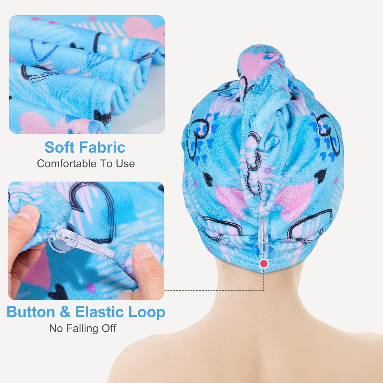 1 Pc Water-Absorbing Quick-Dry - огляд і ціна Hair Turban Towel