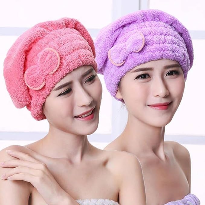 Women's 2-Piece Shiny Light Mi - огляд і ціна Hair Turban Towel