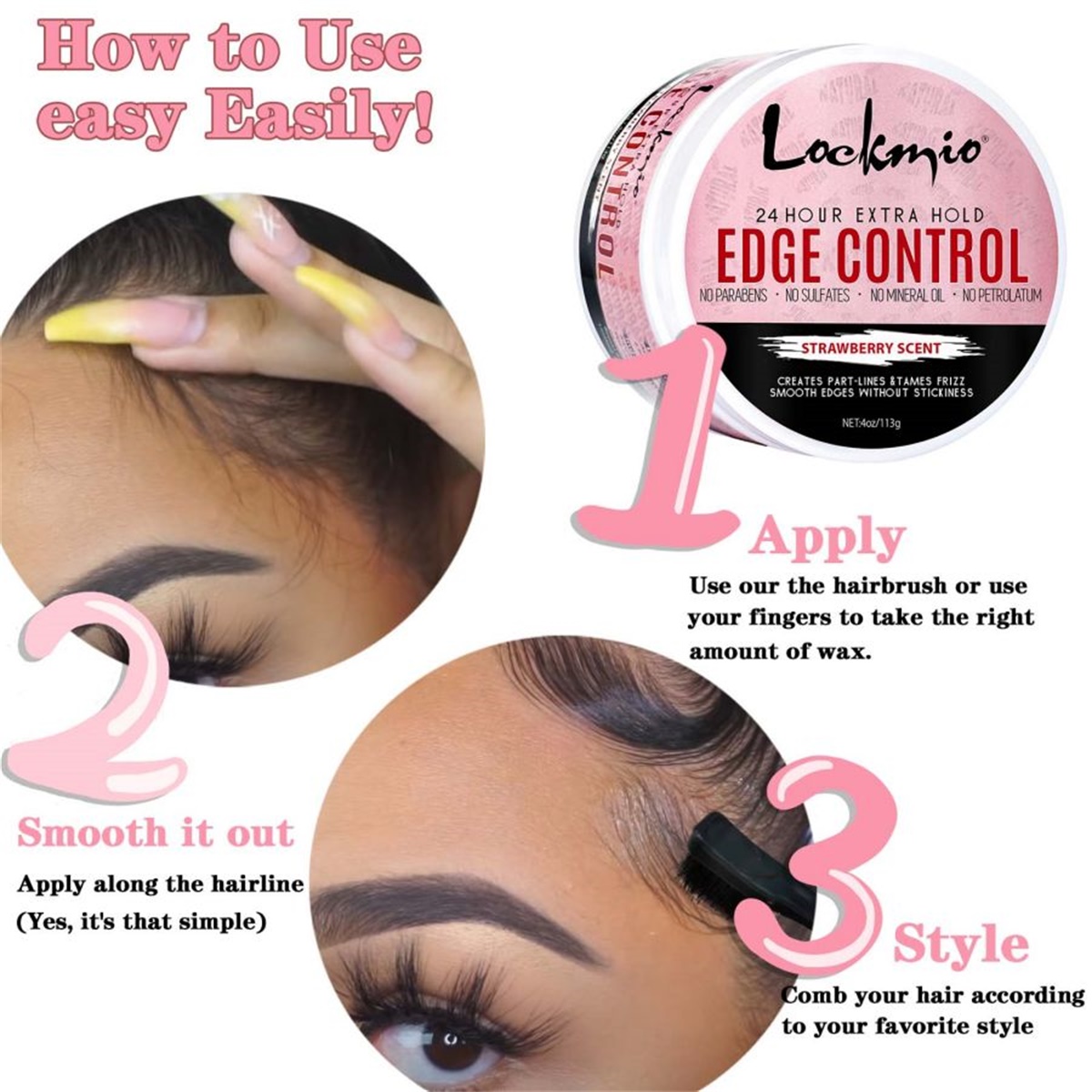 Edge Control Gel,Rosemary & Mi - огляд і ціна Rosemary Hair Oil