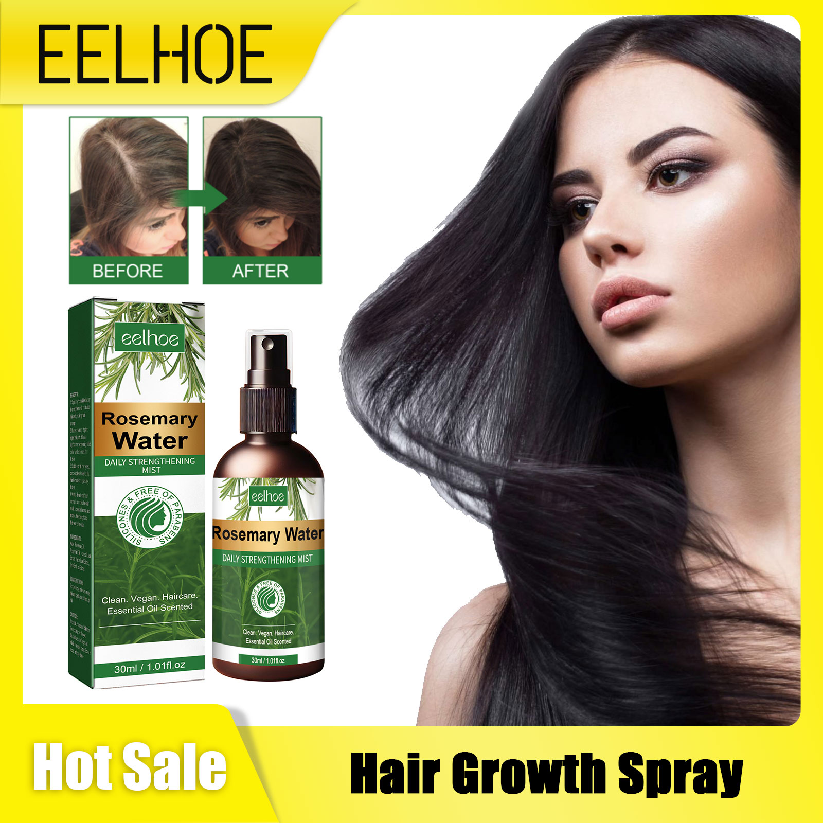Rosemary Spray for Hair Nouris - огляд і ціна Hair Care Natur